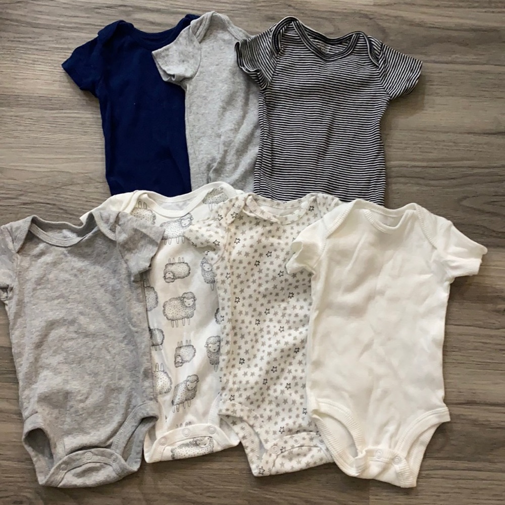 Bundle of seven Carter’s onesies (3 month size)